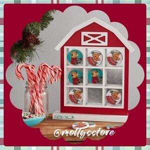 ❄️ New The Pioneer Woman Holiday Barn MDF Tic-Tac-Toe Game